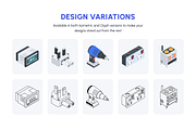 Devices Isometric Icons, a Duotone Icon by Vectors Market (Thumbnail 5 of 16)