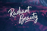 Radiant Beauty - Casual Brush Font, a Script Font by Ian Barnard (Thumbnail 1 of 11)