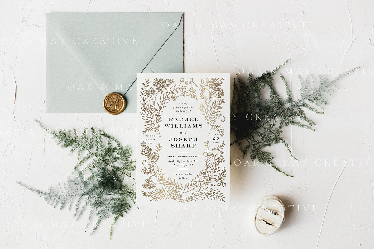 A7 Wedding Invitation Mockup, a Product Mockup by PrettyGrandmillennial (Photo 2 of 5)