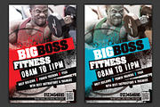 BigBoss Fitness Flyer Template, a Flyer Template by anchor_point_heshan (Thumbnail 1 of 3)