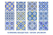 Portuguese Tiles Pattern Collection, a Pattern Graphic by Anna Design Studio (Thumbnail 2 of 17)