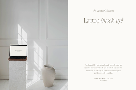 The Amina Collection - Laptop MockUp