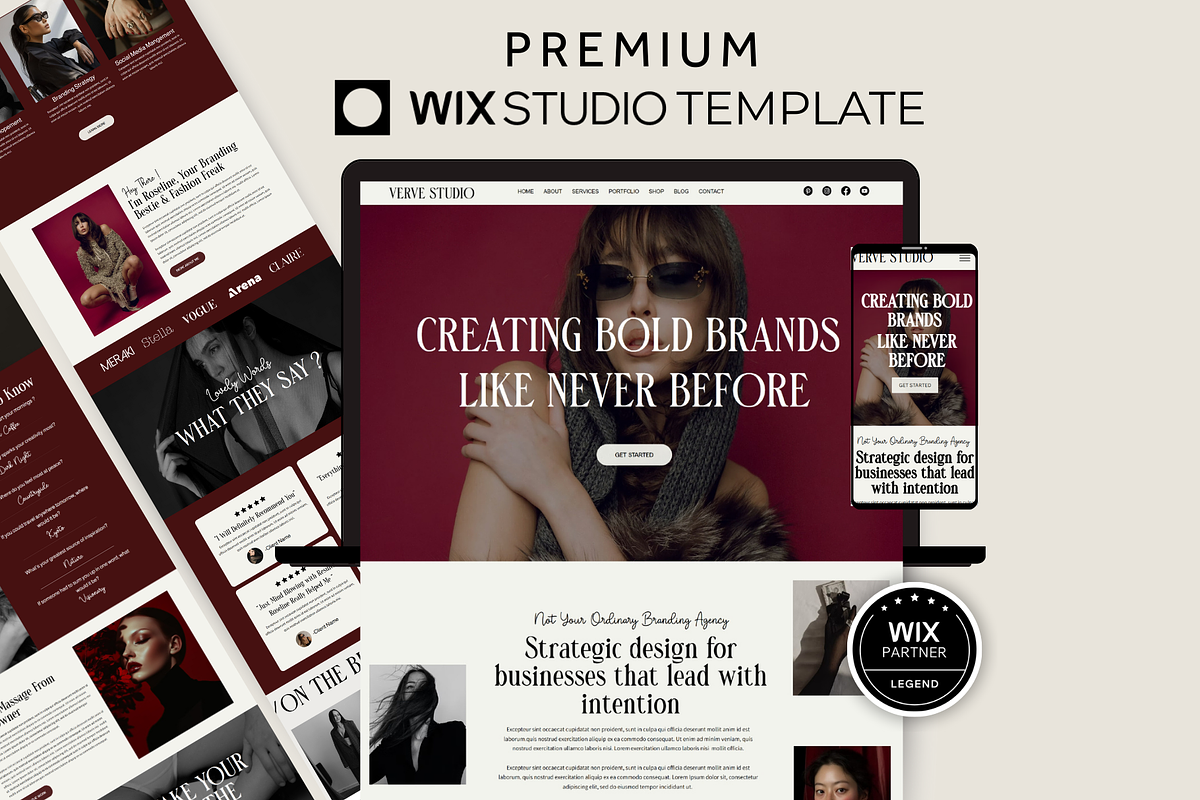 Luxury Wix Studio Website Template, a Wix Template by AdvertFox (Photo 1 of 10)