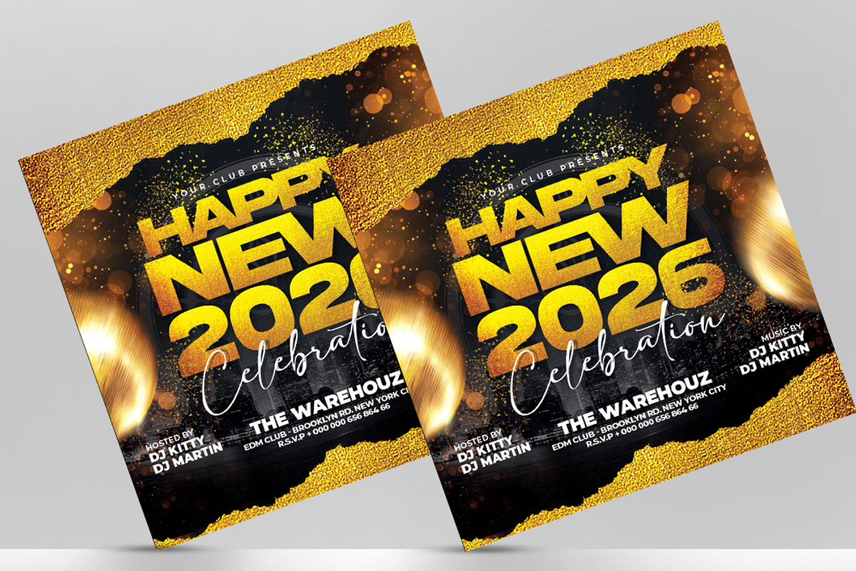 Happy New Year Flyer Template, a Flyer Template by Artonix (Photo 3 of 3)