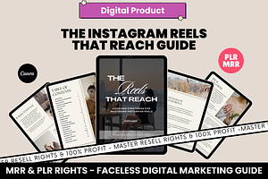 MRR Instagram Reels Growth Guide PLR, a Social Media Template by Design By Hira