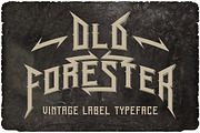 Old Forester Vintage Label Font, a Blackletter Font by JumboDesign (Thumbnail 1 of 6)