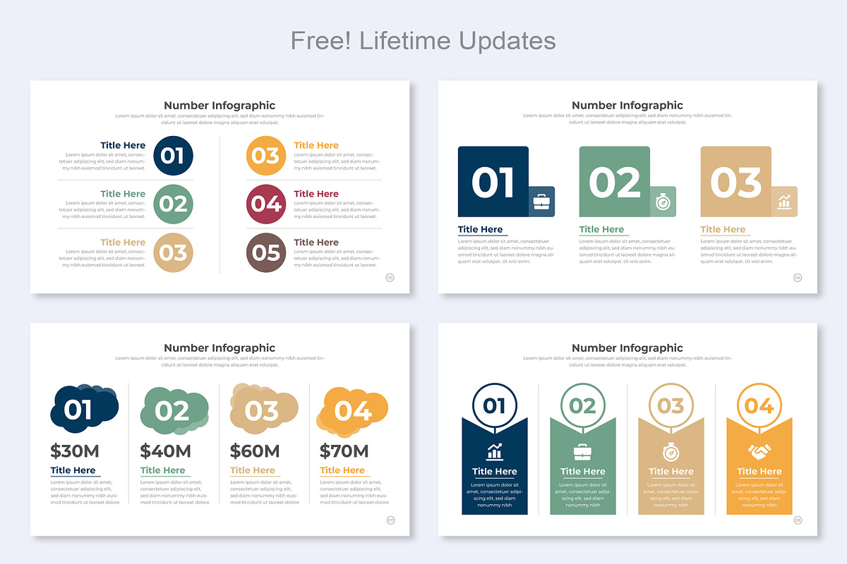 Number Infographic, a Presentation Template by Mighty-Slide (Photo 3 of 7)