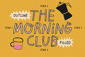 THE MORNING CLUB | PLAYFUL COOL FONT, a Handwritten Font by Maria Feliz Fonts