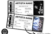 Editable Concert Ticket Template, an Invitation Template by YasdeyDesigns (Thumbnail 2 of 9)