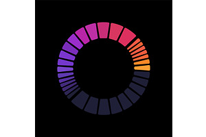 Colorful circle loader icon, an Object Illustration by Things for designers