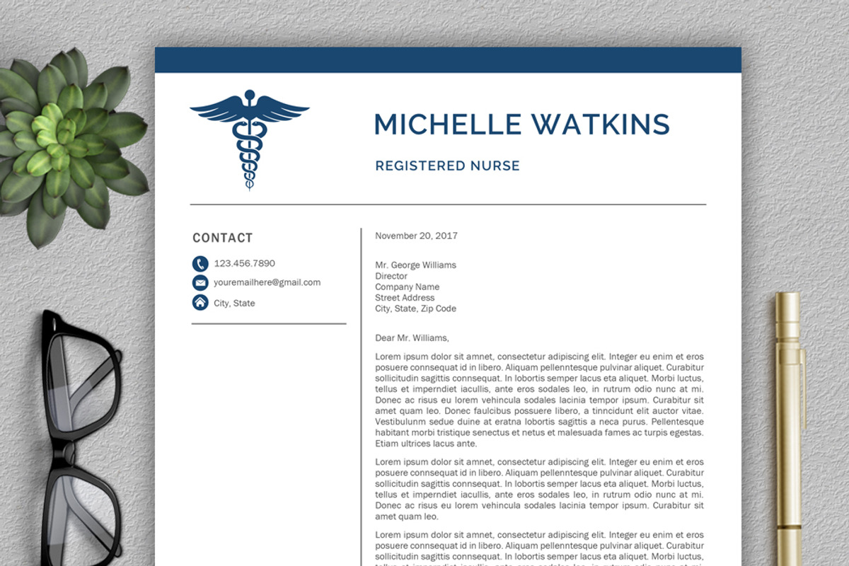 Medical Resume | Nurse CV, a Resume Template by Klamp Studio (Photo 4 of 7)