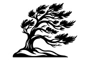 Windblown Tree Silhouette, an Object Graphic by Gfx_Store (Thumbnail 11 of 16)