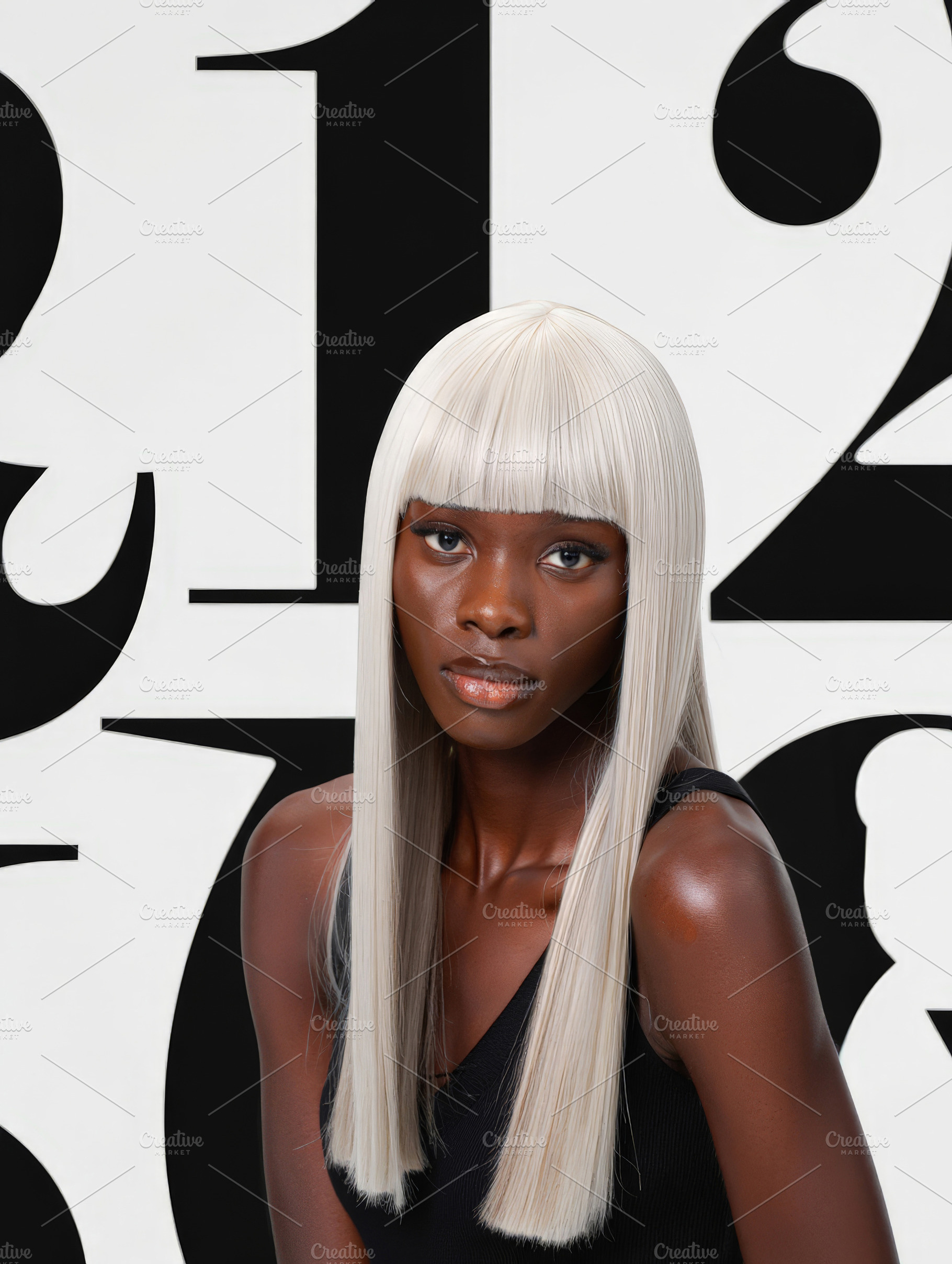 Black Fashion Model Blonde Hair, a Person Photo by Hamza067