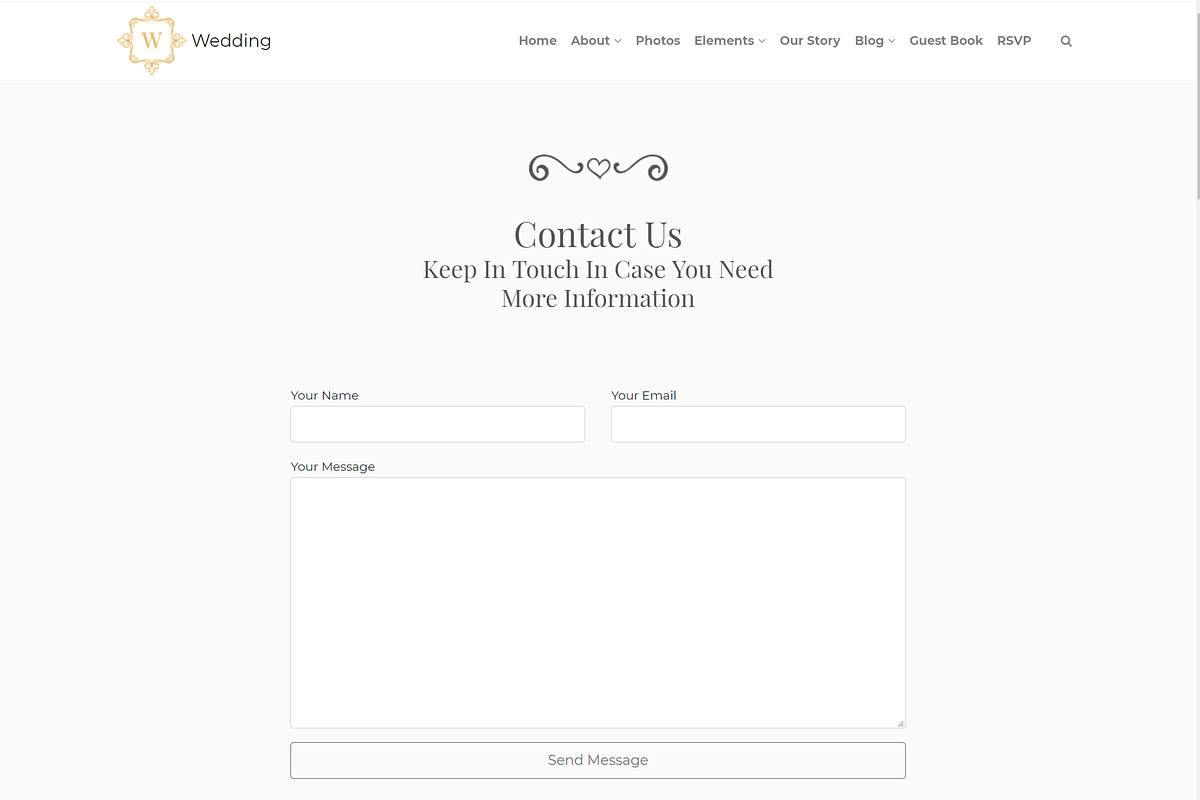 Wedding Event WordPress Theme, a WordPress Template by Visualmodo (Photo 23 of 24)