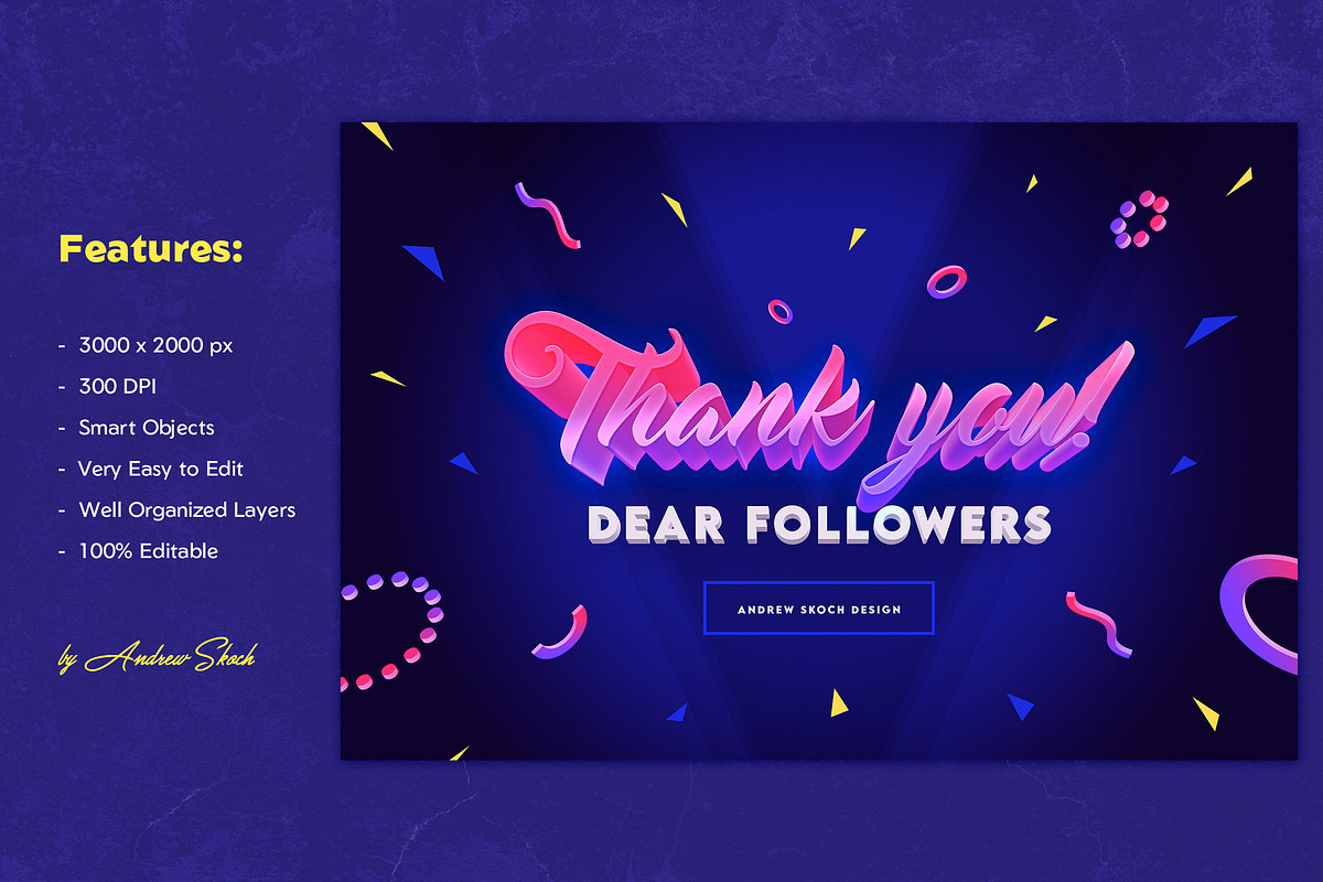 Thank You Text Effect, a Marketing Template by Andrew Skoch Design (Photo 3 of 3)