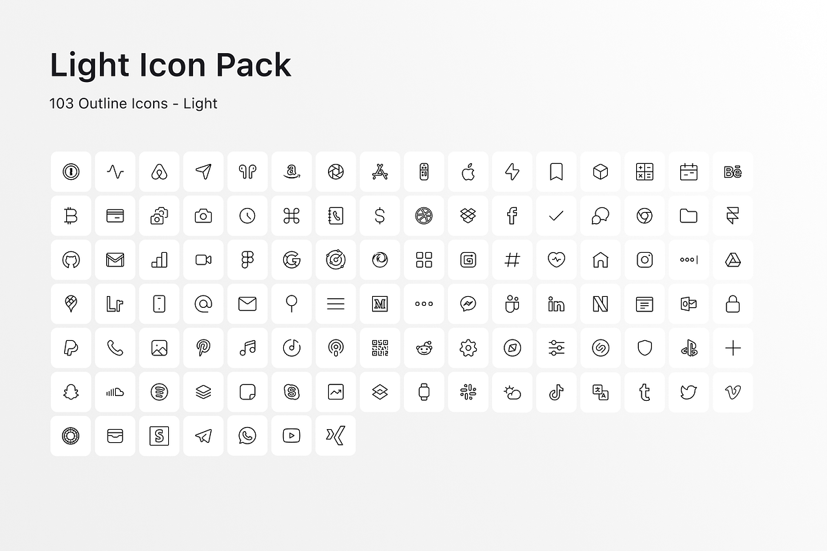 iOS 14 Minimal Icon Set, an Icon by Ghostpixel (Photo 5 of 11)