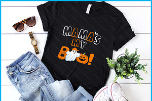 Mama’s My Boo Funny Halloween Ghost, a Graphic by Creativeusart