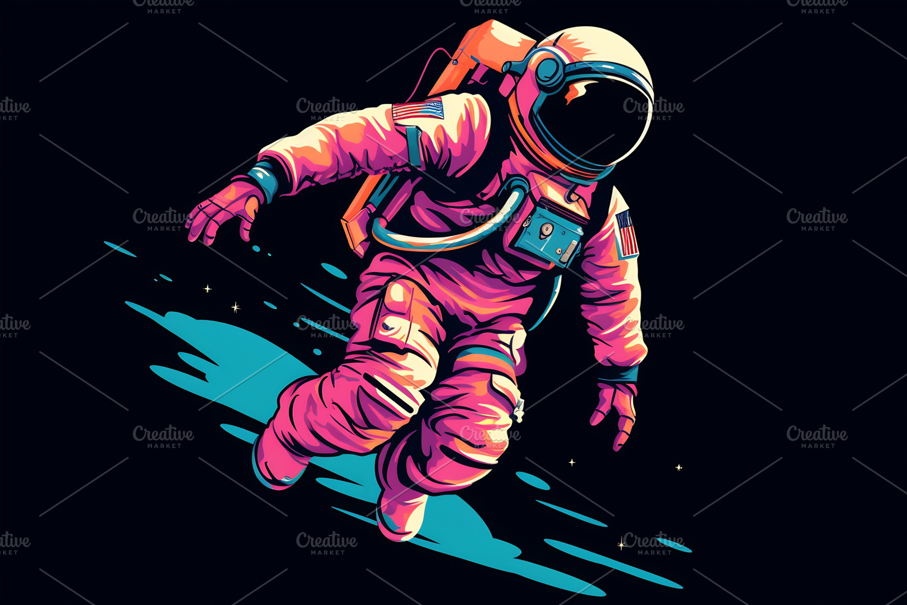 Astronaut floating in outer space, a Photo by Beautiful things