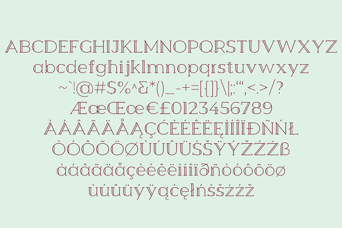 Berry Slab Serif Font preview 8