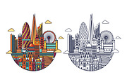 Europ famous cities, an Illustration by LisaKolbasa (Thumbnail 4 of 9)