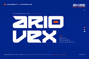 Ariovex - Futuristic Display Font, a Sans Serif Font by figuree studio (Thumbnail 1 of 8)