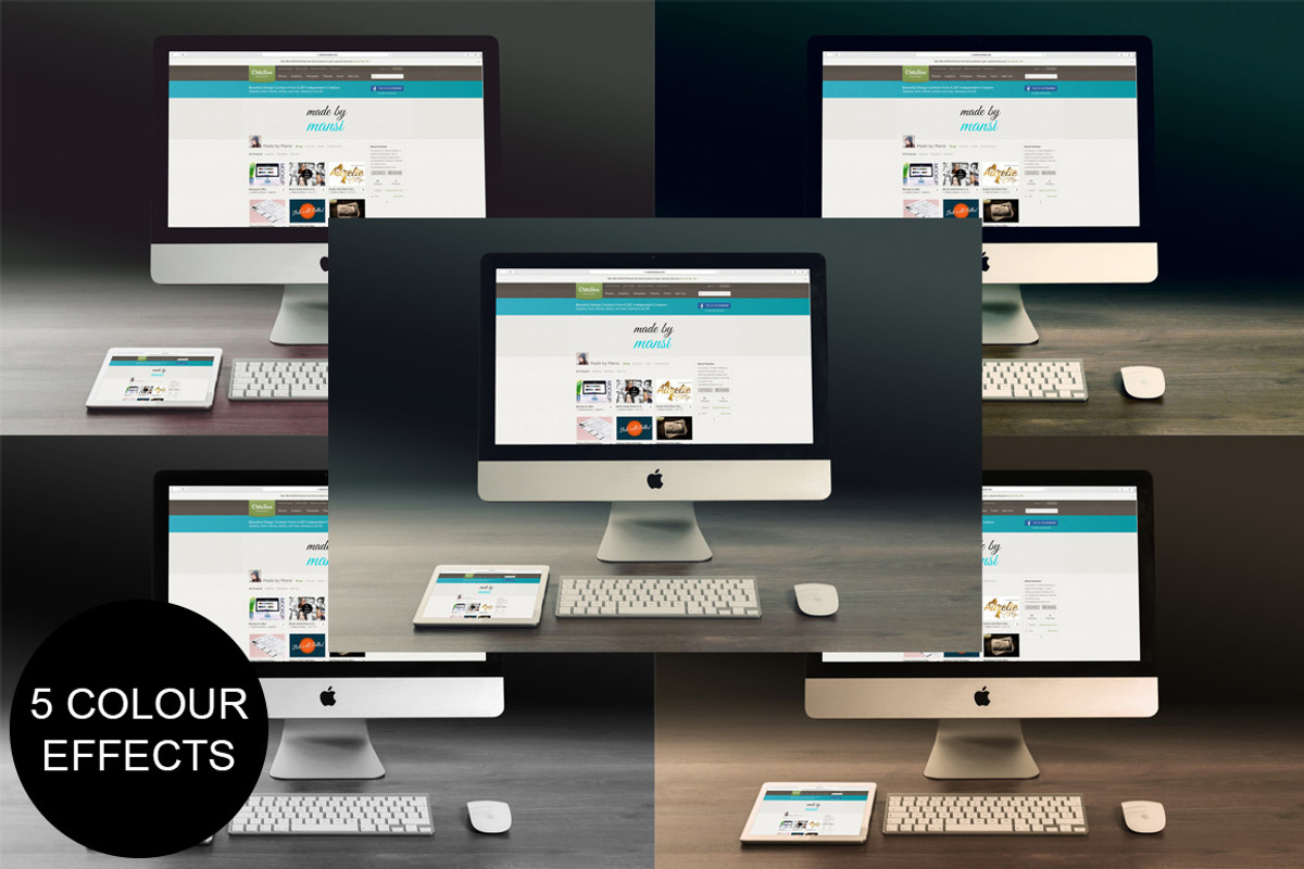 iMac and iPad Mockup, an iPad Mockup by Made by Mancie (Photo 4 of 4)