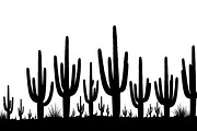 collection of desert cactus silhouet, an Illustration by Amazin_art (Thumbnail 13 of 33)