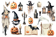 Halloween Vintage clipart, an Object Graphic by Evgeniia (Thumbnail 2 of 11)