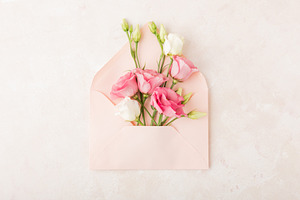 Floral envelope