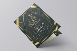 Art Deco Menu Templates