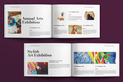 Art Gallery Exhibition Catalog, a Brochure Template by E-Type (Thumbnail 5 of 8)
