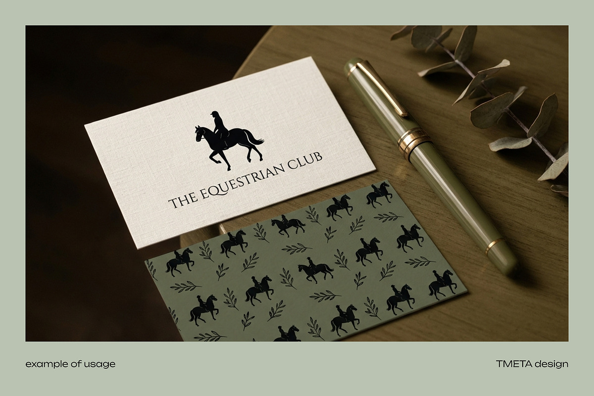 Noble Equine | Elegant Branding Pack, an Animal Illustration by TMETA design (Photo 11 of 14)
