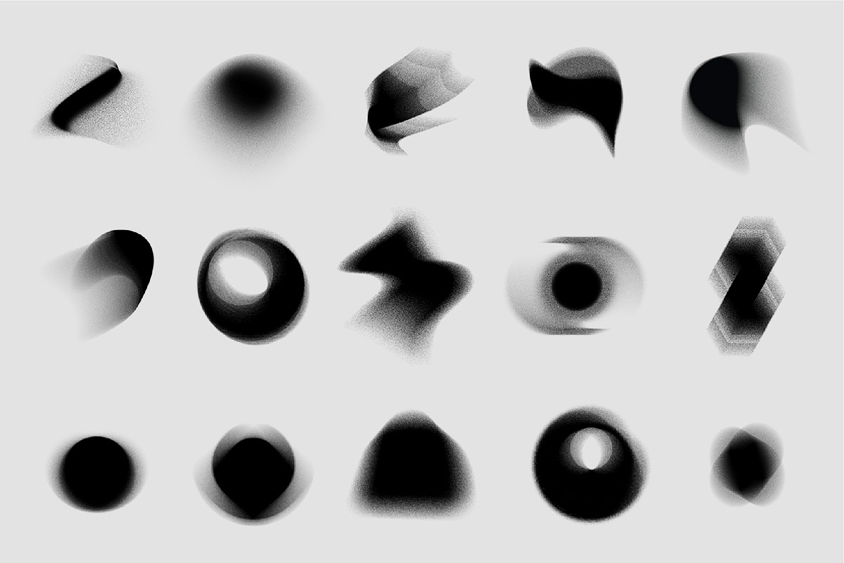 25 Grainy Stamps for Procreate, a Brush Add-On by Aleksandra Slowik (Photo 2 of 8)