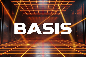 Basis - Futuristic Display Font, a Sans Serif Font by Luna Shop