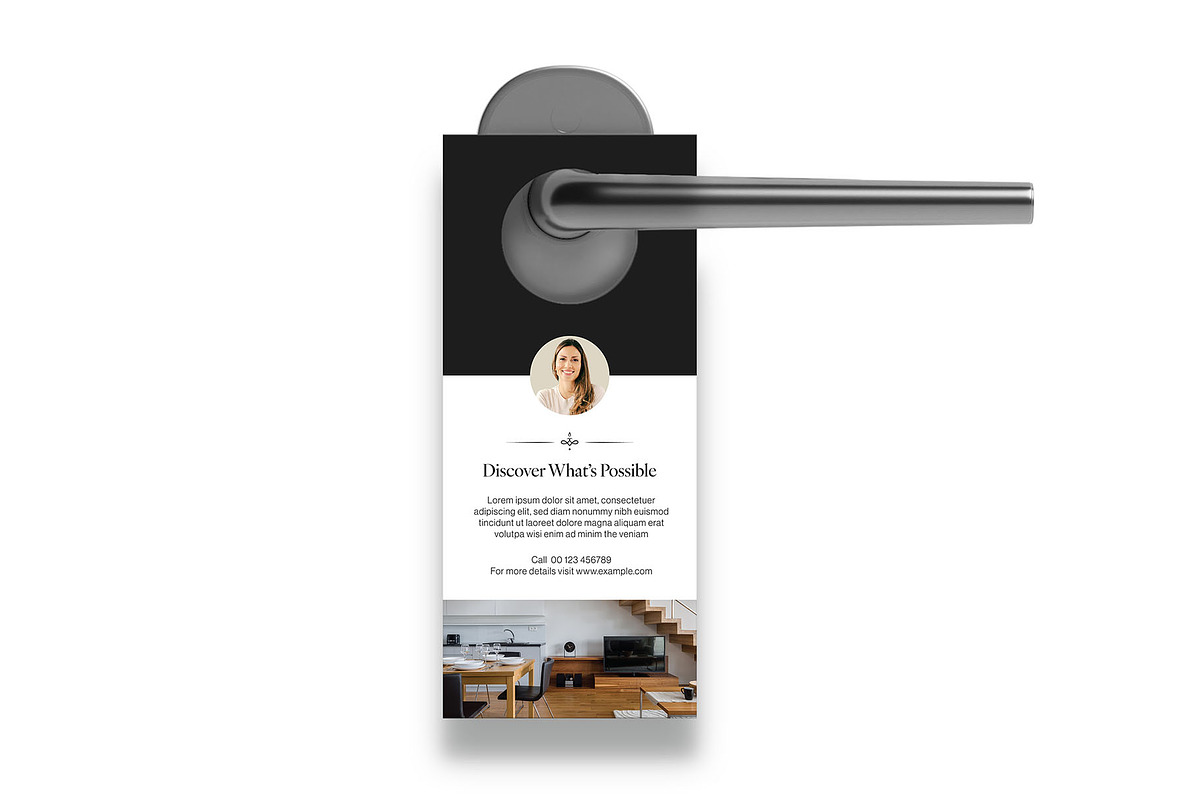 Real Estate Door Hanger Template, a Flyer Template by BrandPacks (Photo 3 of 6)