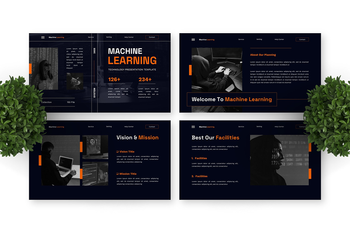 Machine Learning - Technology PPT, a Presentation Template by Deepslide Studio (Photo 4 of 4)