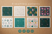 Tropical Velvet Jade Beauty, a Decorative Illustration by Illustana (Thumbnail 8 of 21)