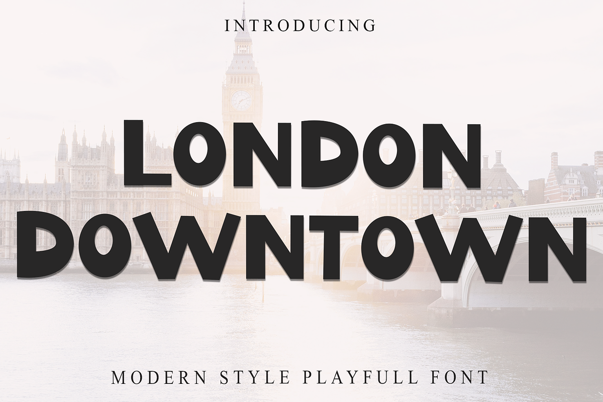 London Downtown, a Sans Serif Font by FreshTypeINK (Photo 1 of 8)