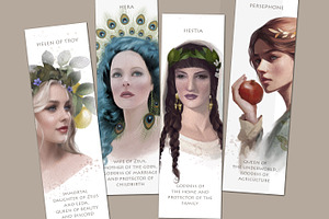 GODDESSES BOOKMARK Illustration