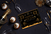Radiant Black New Year Card | Canva, a Card Template by WynterLife Studio (Thumbnail 3 of 6)