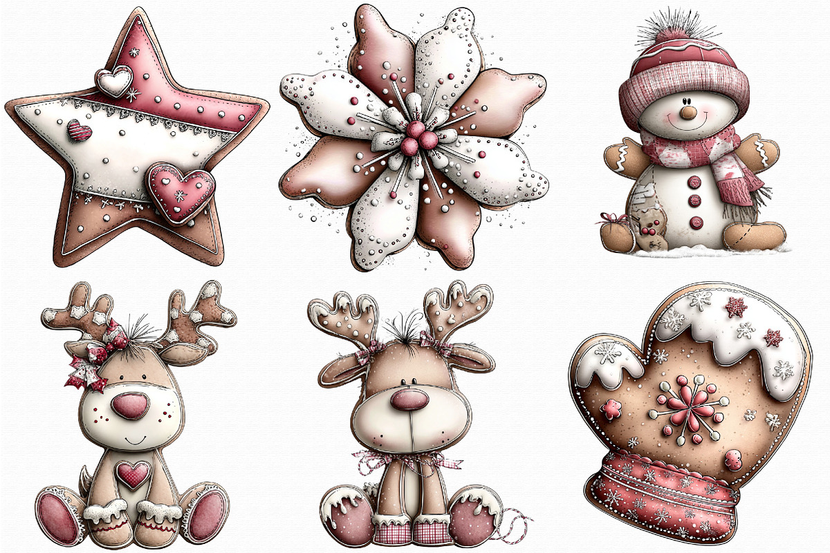 Christmas Gingerbread Cookies Clipar, an Illustration by Libby Wishes (Photo 8 of 8)