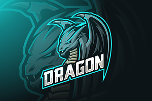 Dragon Mascot Esport Logo