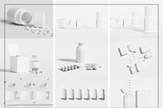 Pill Bottle Packaging Mockup Set, a Packaging Mockup by Mego-studio (Thumbnail 7 of 10)