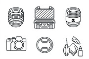 Bundles Set Optical Store Icons, an Outline Icon by adenpinkstore (Thumbnail 15 of 44)