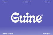 Guine Display, a Font by HTLNS.co (Thumbnail 1 of 6)
