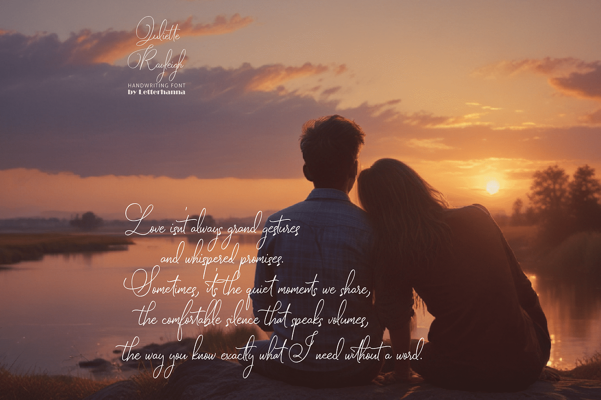 Juliette Rayleigh Font, a Handwritten Font by Letterhanna Studio (Photo 7 of 15)