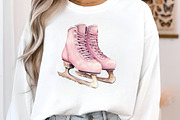 Watercolor Pink Christmas Clipart, an Illustration by SinaCreation (Thumbnail 4 of 7)