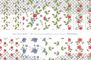 Vintage Rose: Seamless Patterns, a Pattern Graphic by Nadia Semyroz (Thumbnail 2 of 6)