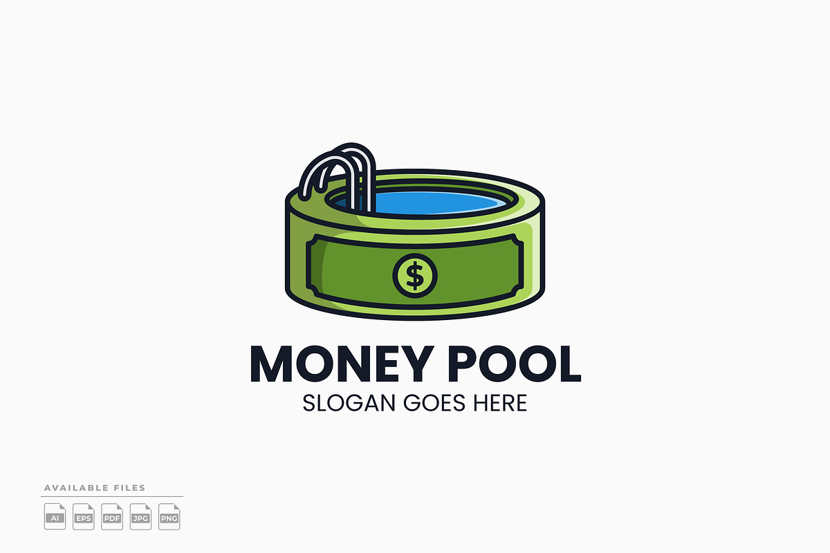 Money Pool Logo, a Branding & Logo Template by Zeer Graphic