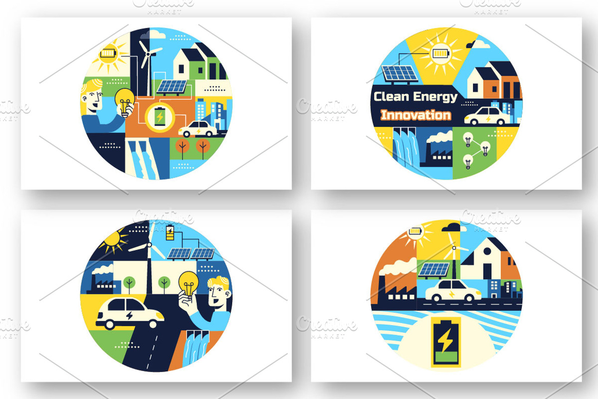 10 Clean Energy Innovation, a Technology Illustration by denayunebgt (Photo 2 of 4)